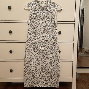 Brooks Brothers High Neck Floral Dress